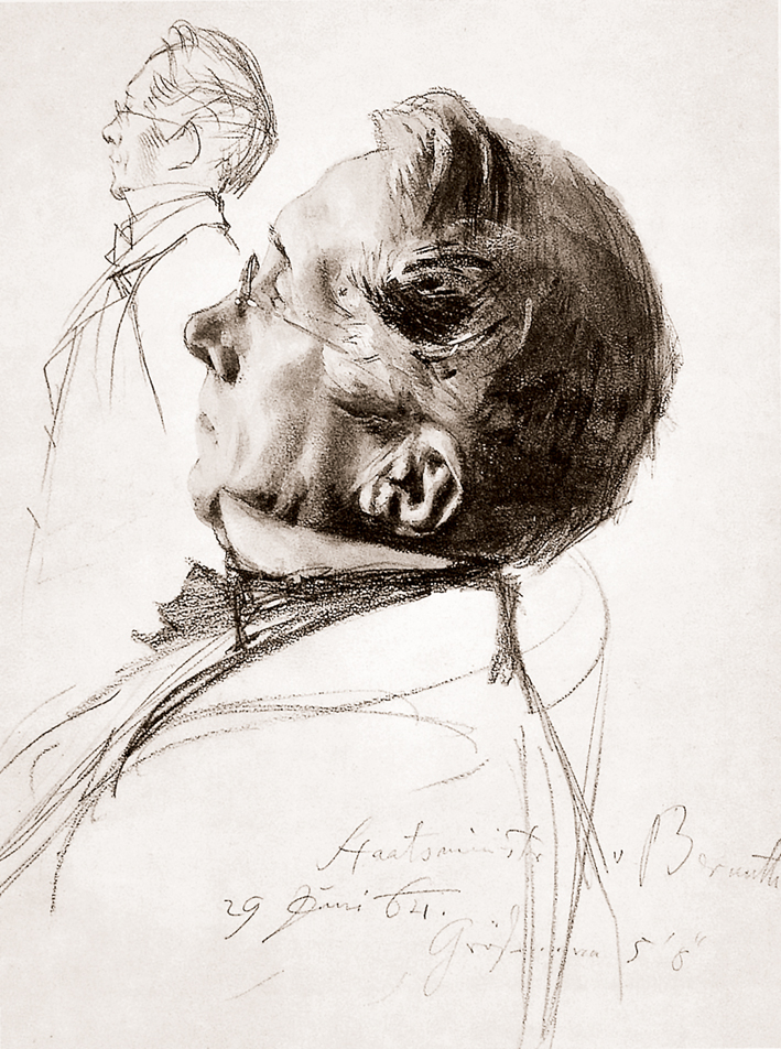  Adolpyh Von Menzel —— 国务部长的肖像